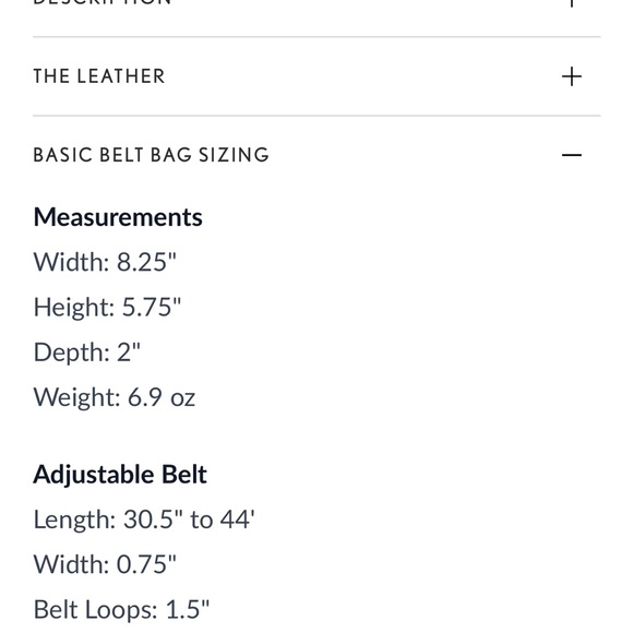 Portland Leather Black Basic Belt Bag‎ Crossbody Bag Convertible New - Picture 4 of 4